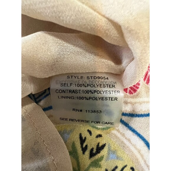 Altar'd State Women's Spaghetti Strap Yellow Red Black Print Mini Dress Size S - Picture 6 of 12